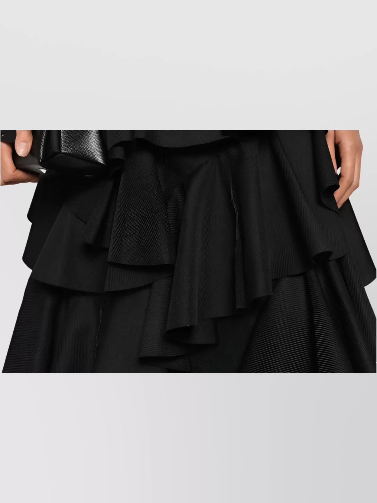 Comme Des Garçons Midi Skirt Ruffled Layer Design