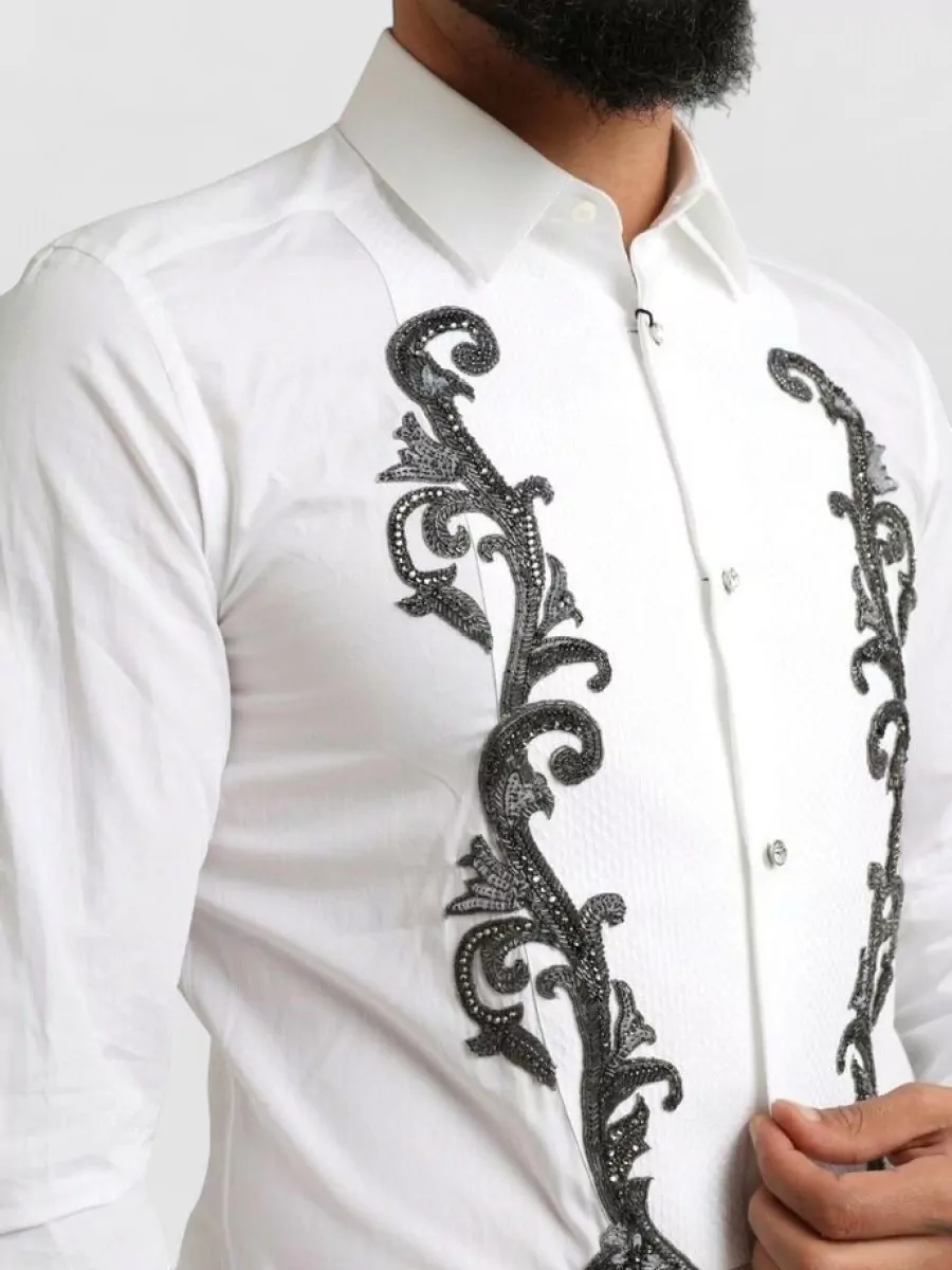 Dolce&Gabbana Cotton Slim-Fit Baroque Shirt