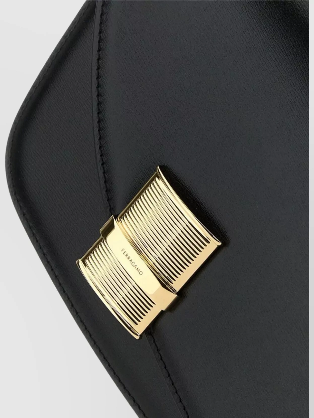 Ferragamo Smooth Leather Crossbody Bag With Adjustable Strap