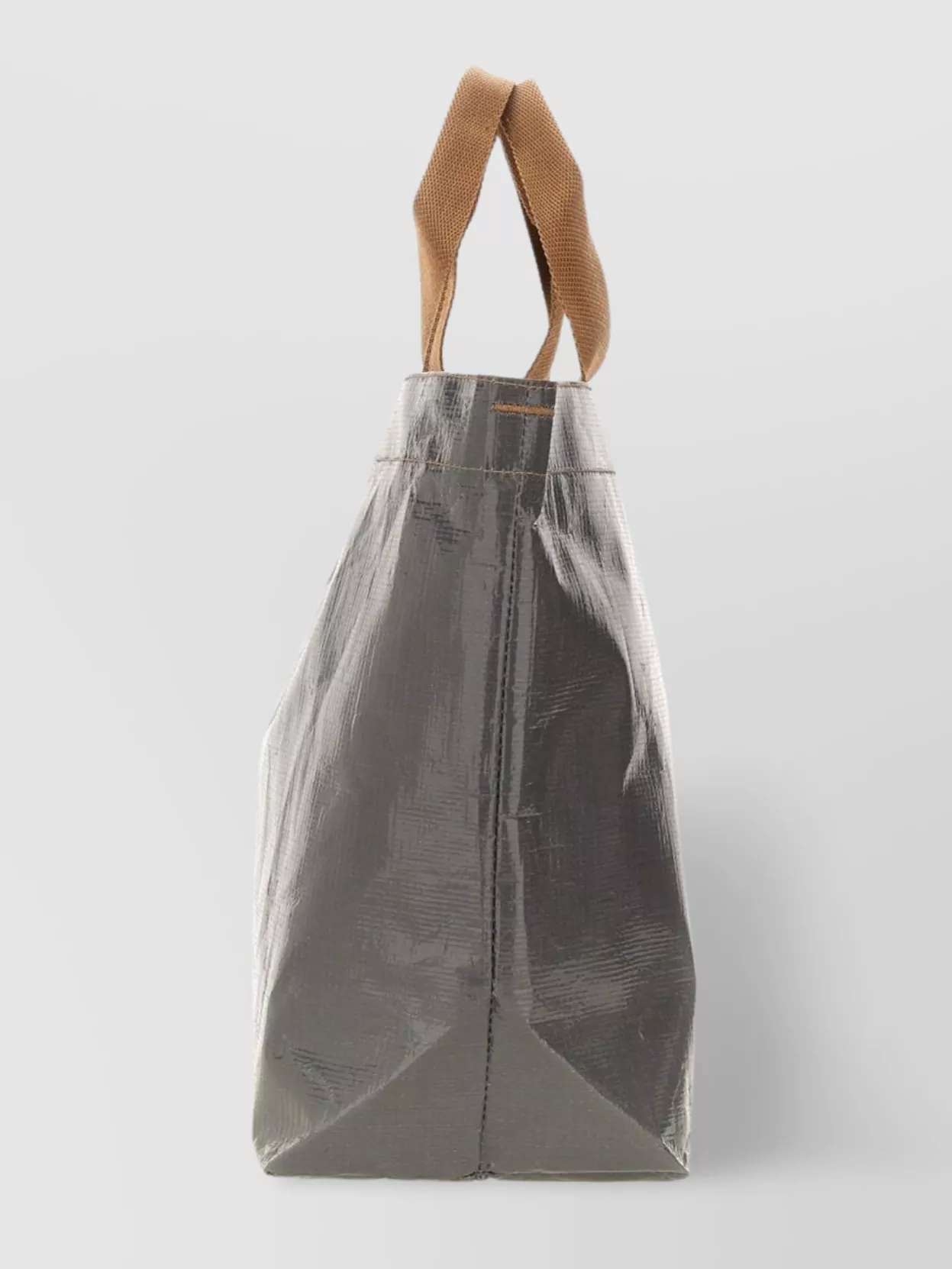 HERVE CHAPELIER GLOSSY RECTANGULAR TOTE BAG WITH DUAL HANDLES