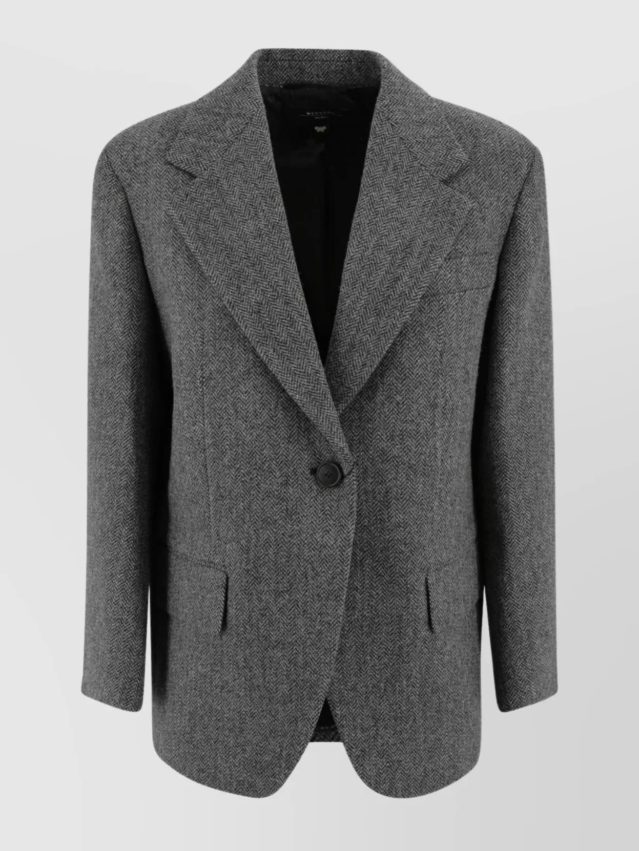 Weekend Max Mara Tronto Wool Single Breasted Blazer In Gray