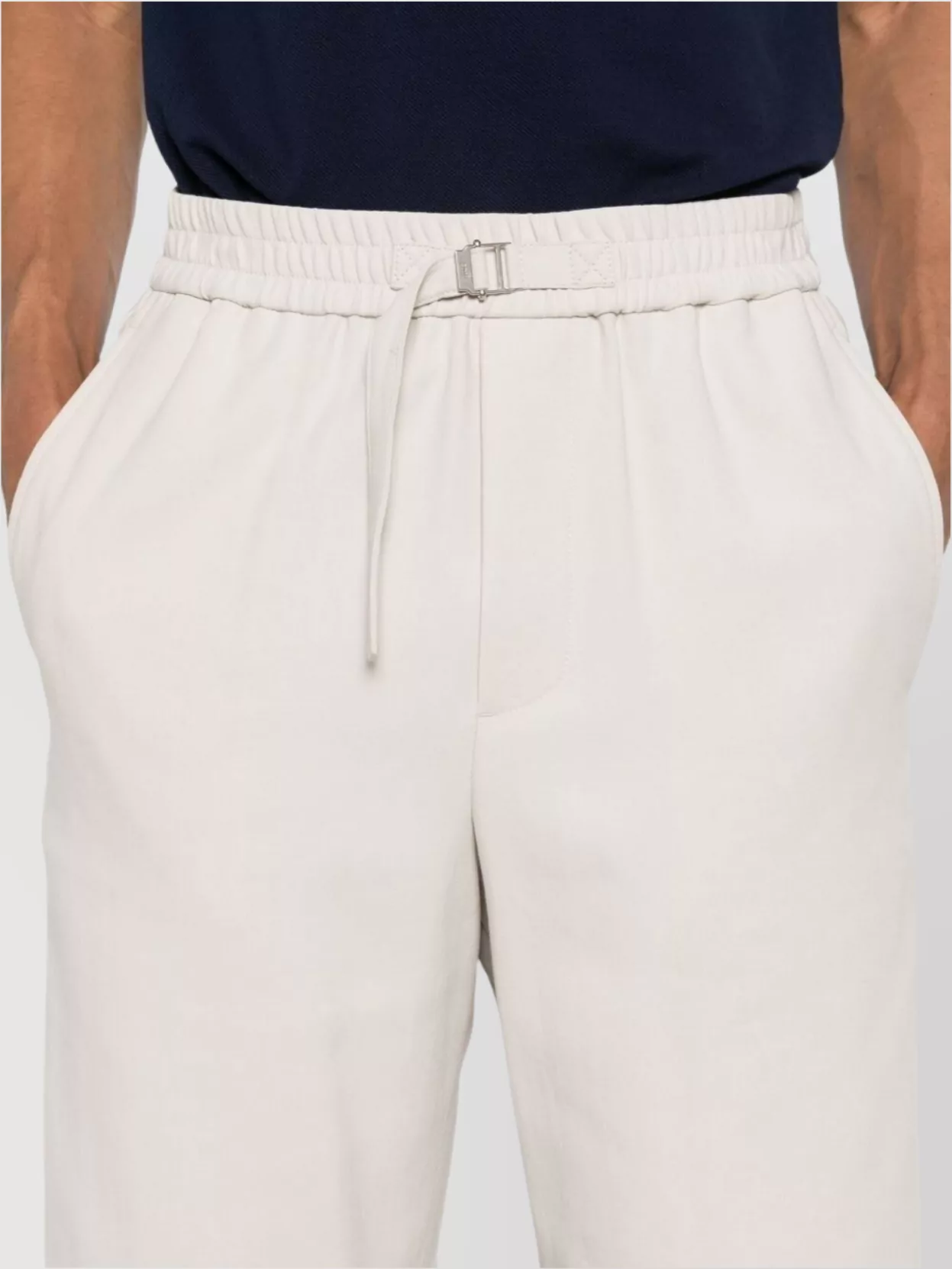 Ami Paris Tailored Shorts With Pockets And Elastic Waistband
