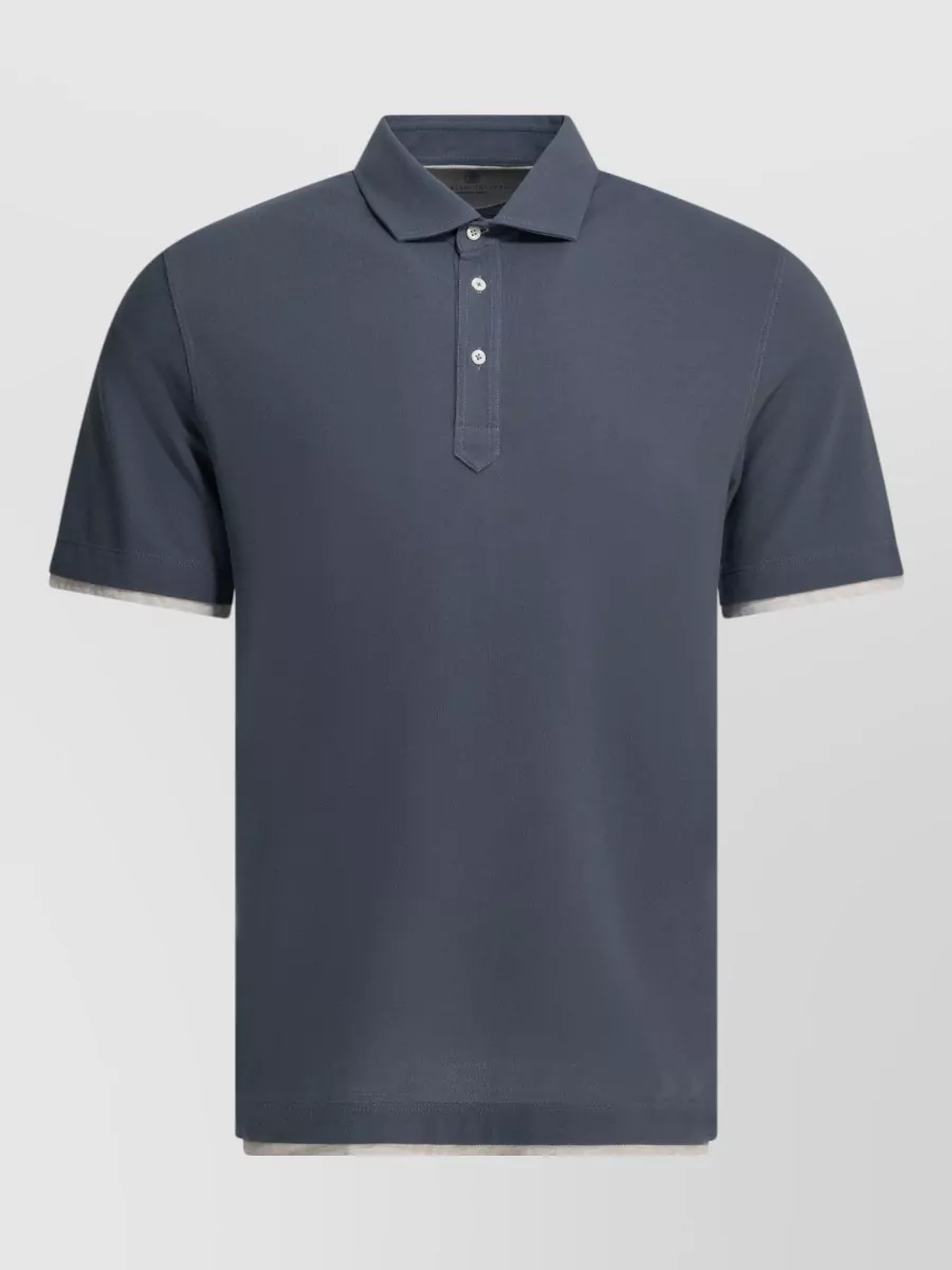 Brunello Cucinelli Cotton short-sleeve polo shirt