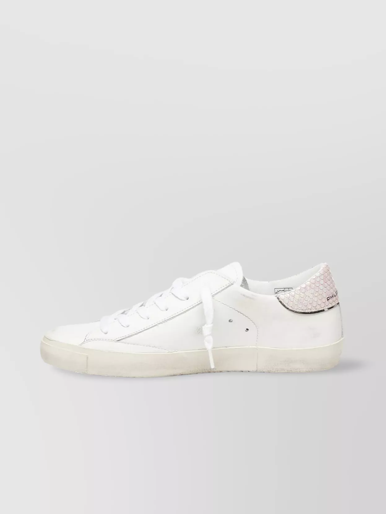 Philippe Model Low-top Calfskin Sneakers Worn Finish