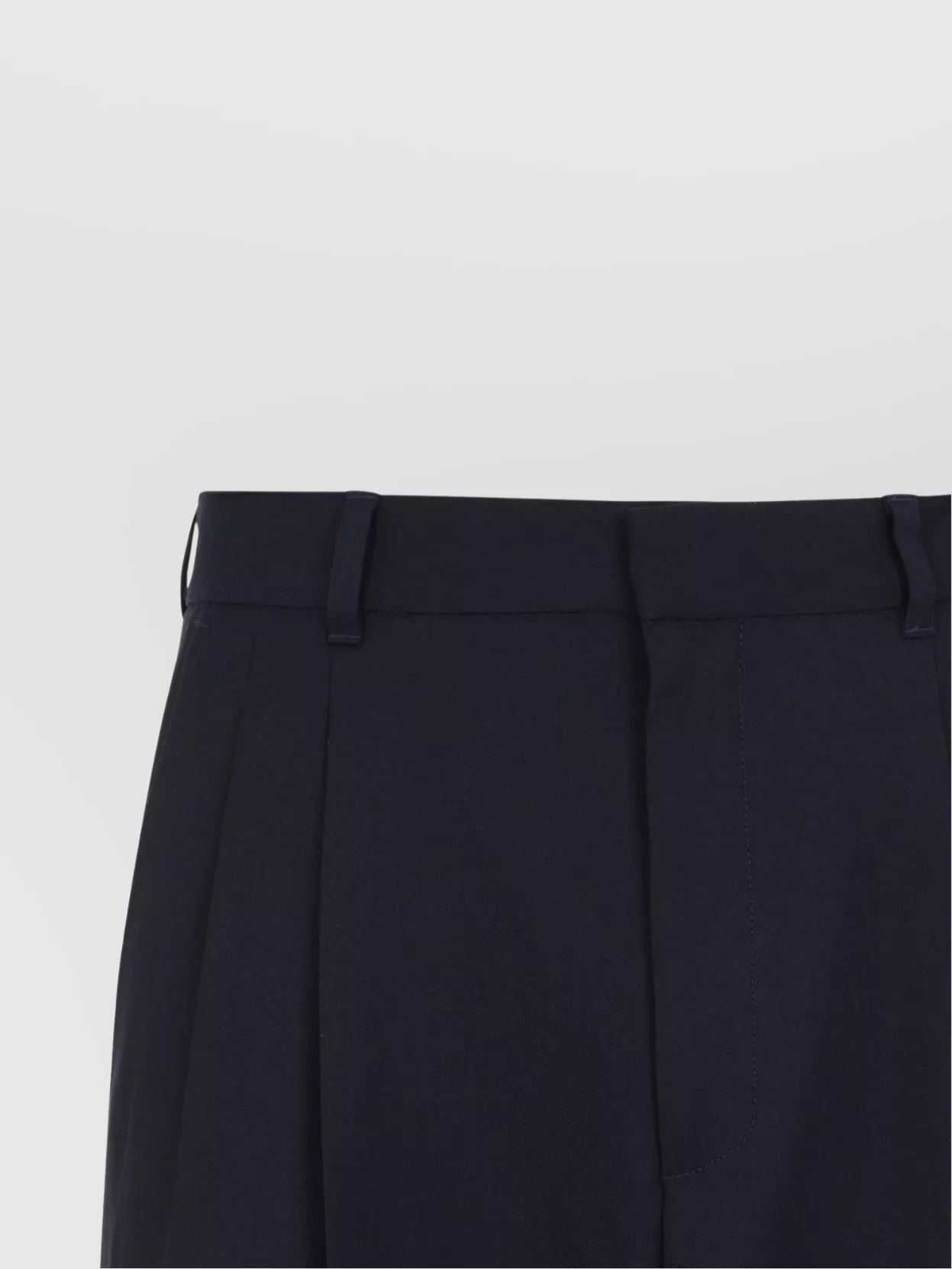 CASABLANCA FRONT PLEAT WOOL PANTS