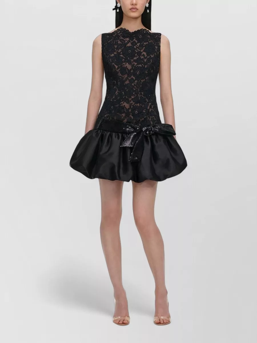 Self-Portrait lace mini dress