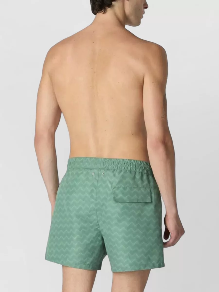 Missoni Zigzag-Print Medium-Length Swim Shorts