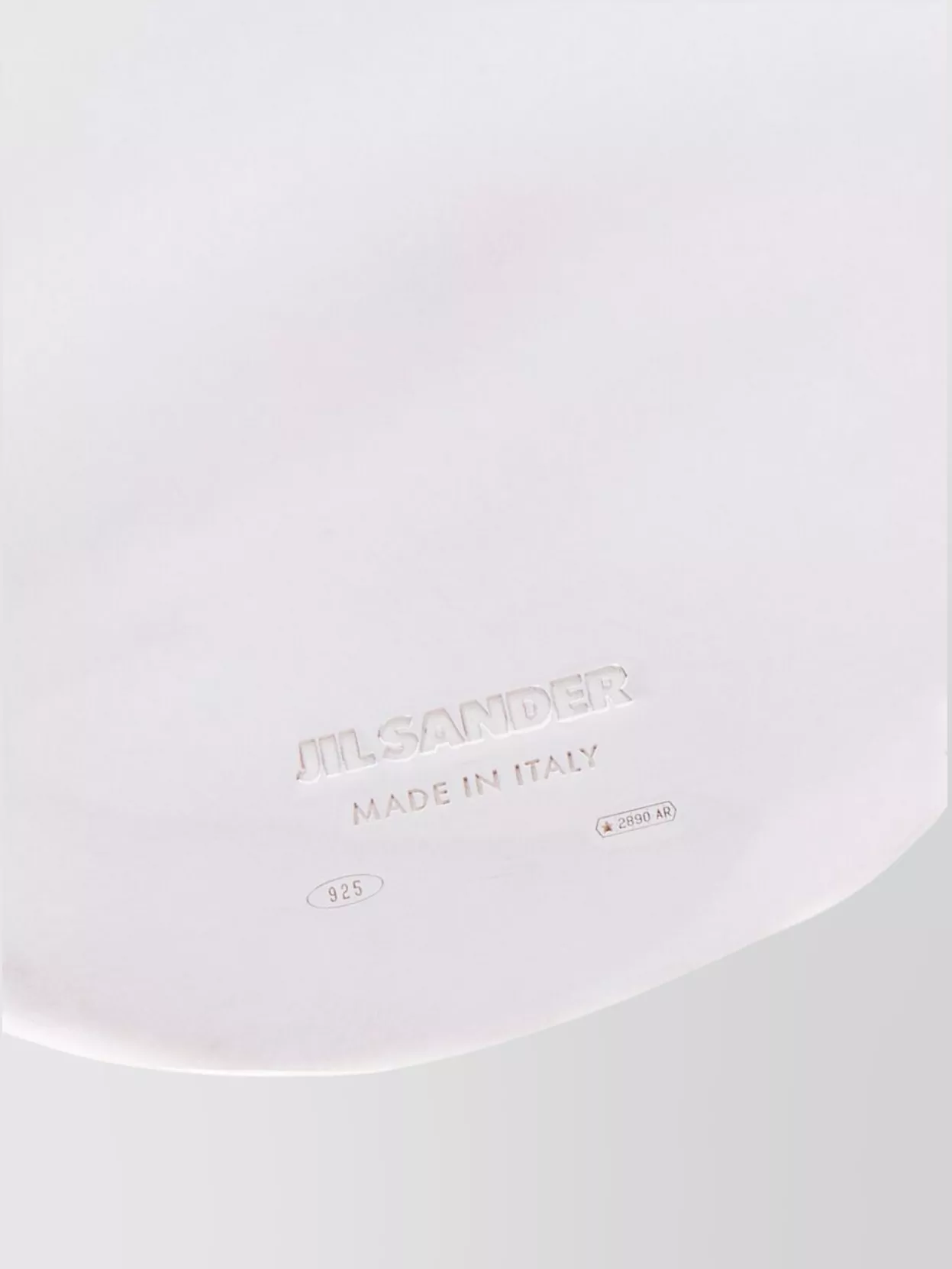 Jil Sander Oval Shape Silver 925 Pendants Earrings In Pink