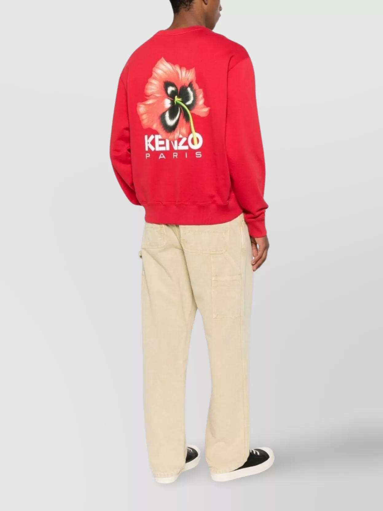 Kenzo Graphic Back Print Crewneck Sweater