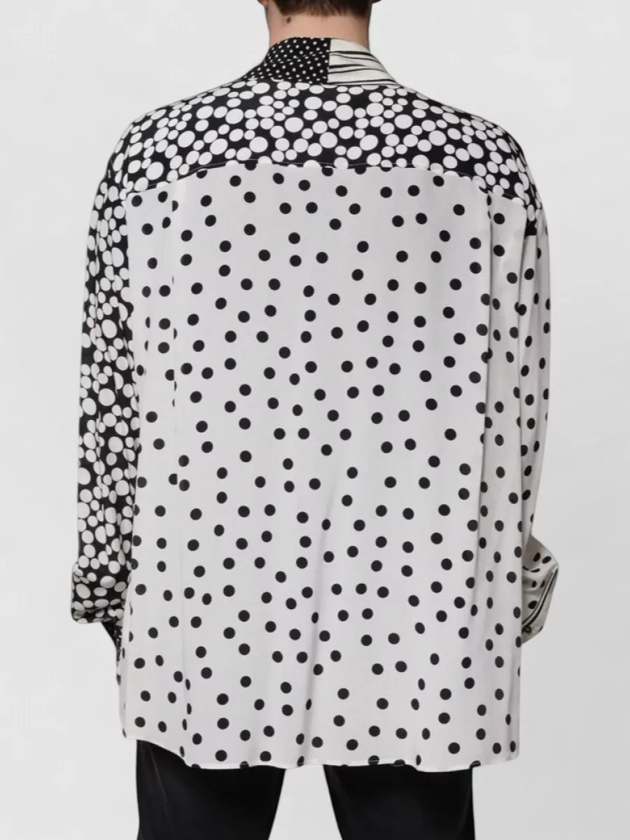 Dolce&Gabbana Silk Polka-Dot Shirt