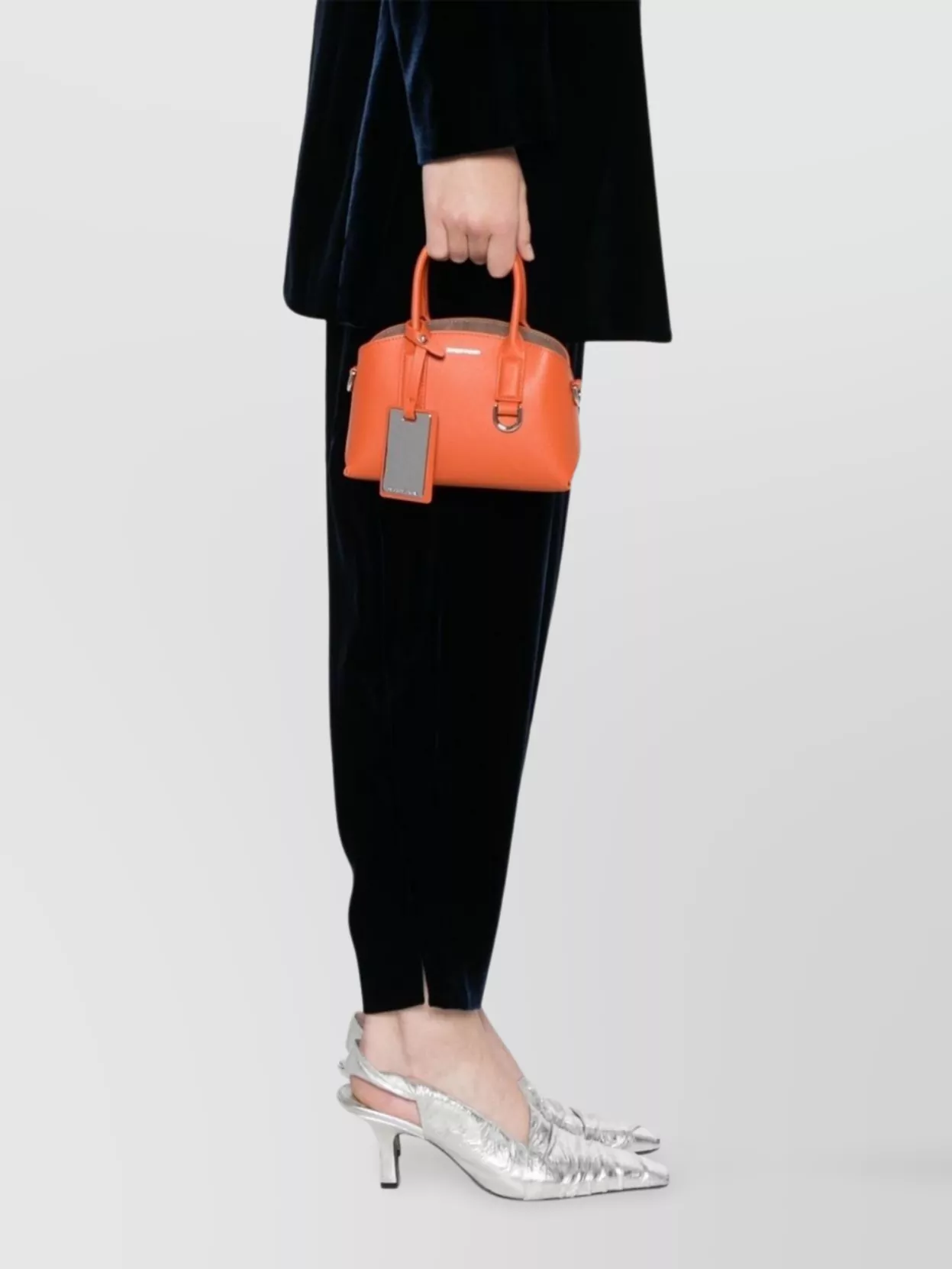 Emporio Armani Small Tote Bag In Recycled Leather