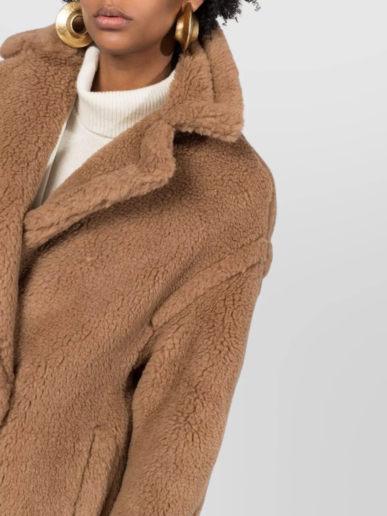 Max Mara Double Breasted Long Coat Pockets