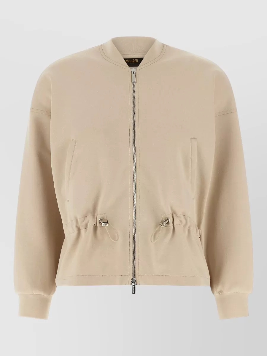 Moorer High Neck Zip Sweatshirt