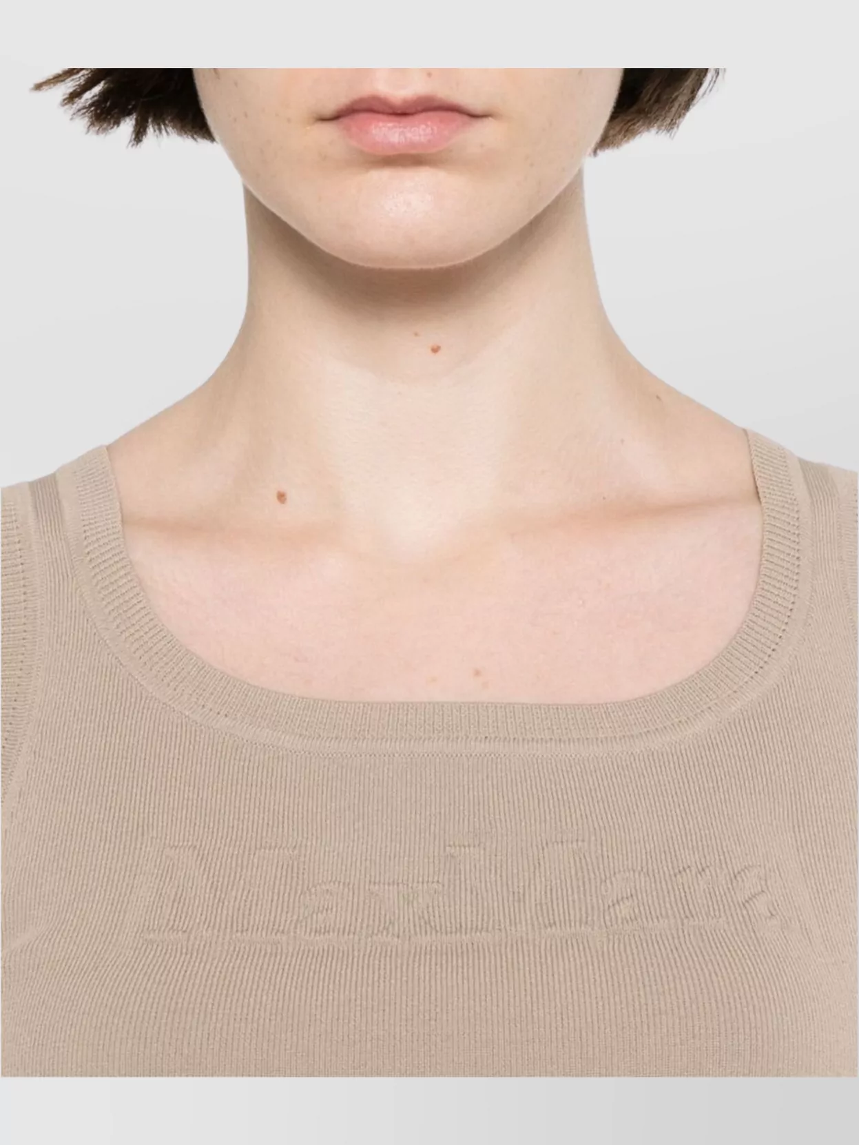 Max Mara Sleeveless Fitted Knitwear Scoop Neck