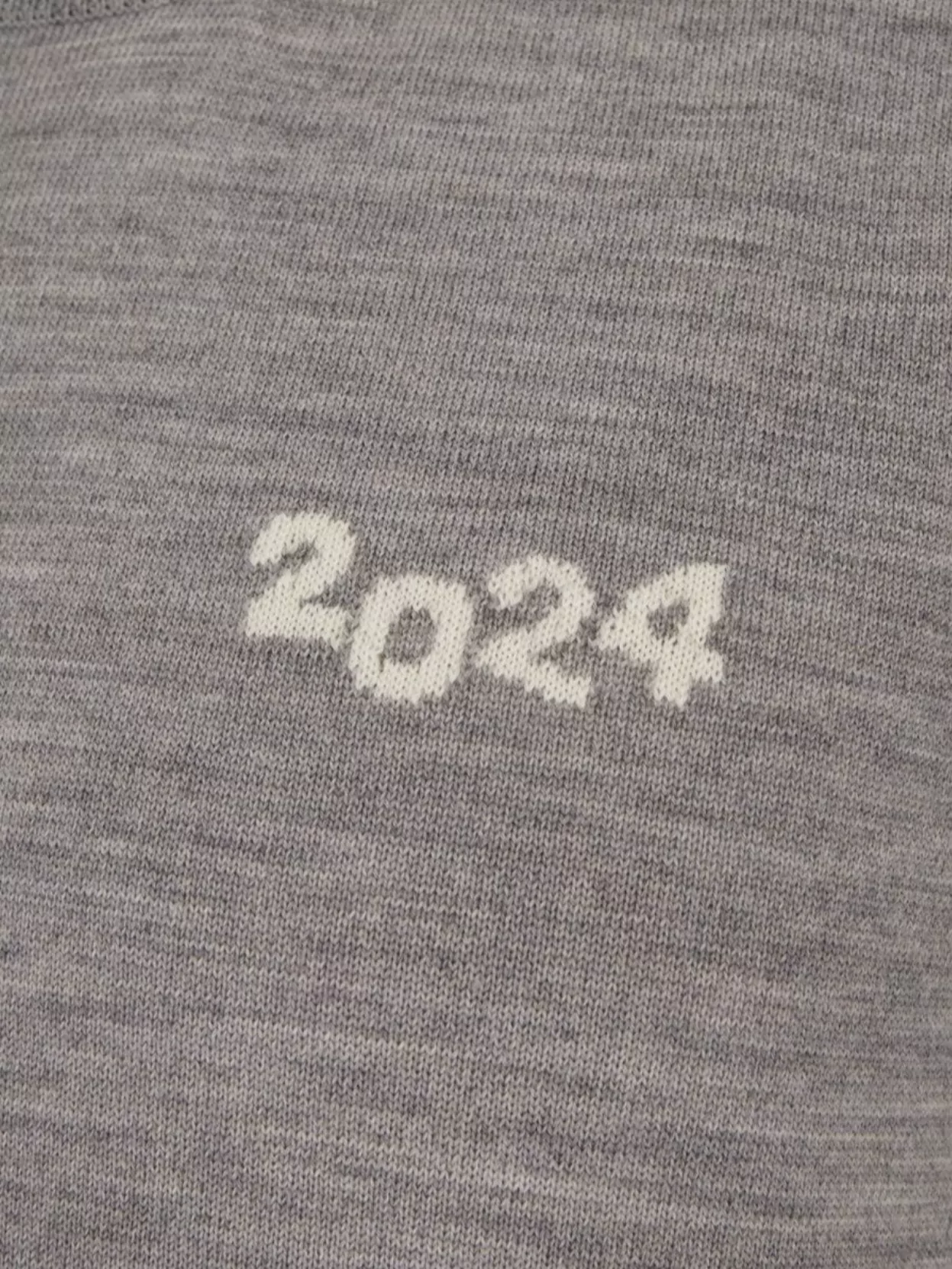 Comme Des Garçons Ribbed Wool Sweater With Chest Embroidery