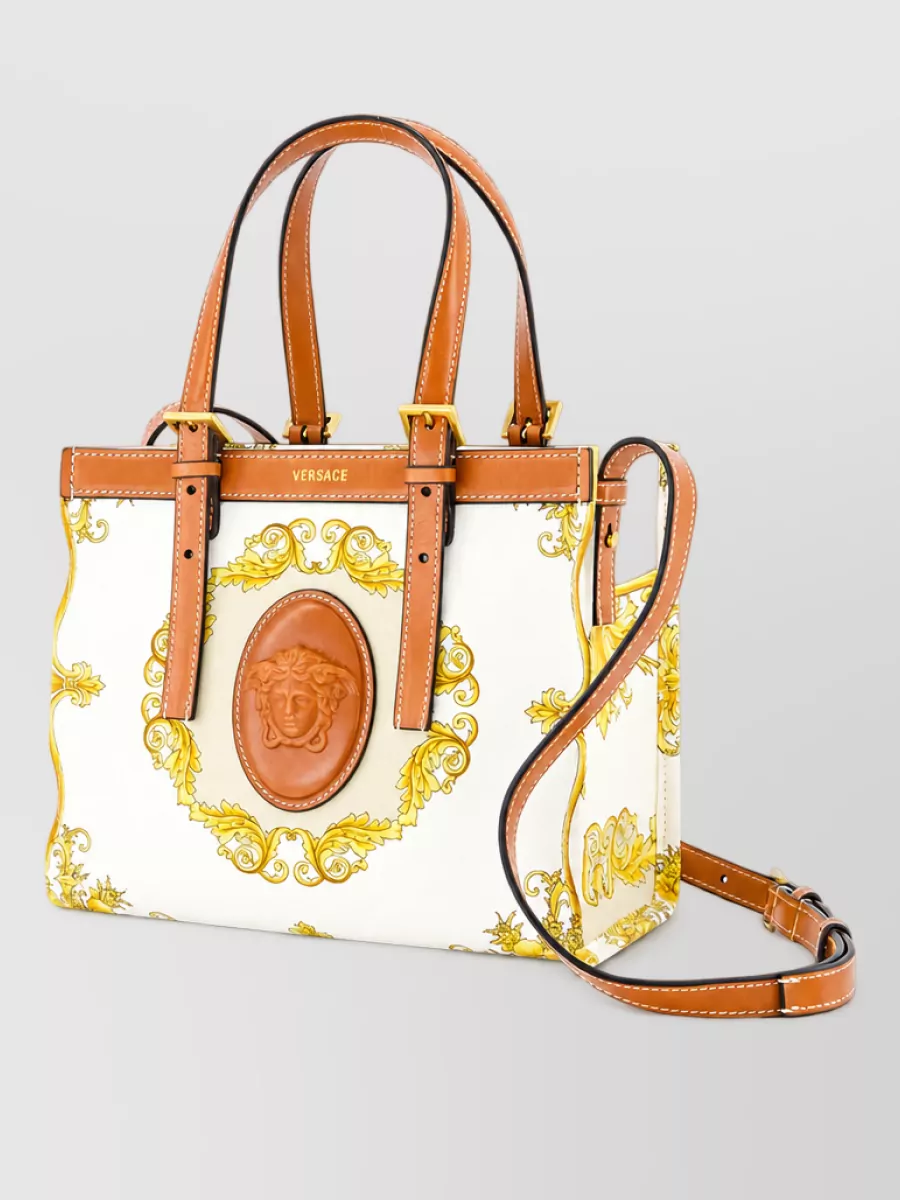 Versace la medusa mini leather clutch bag