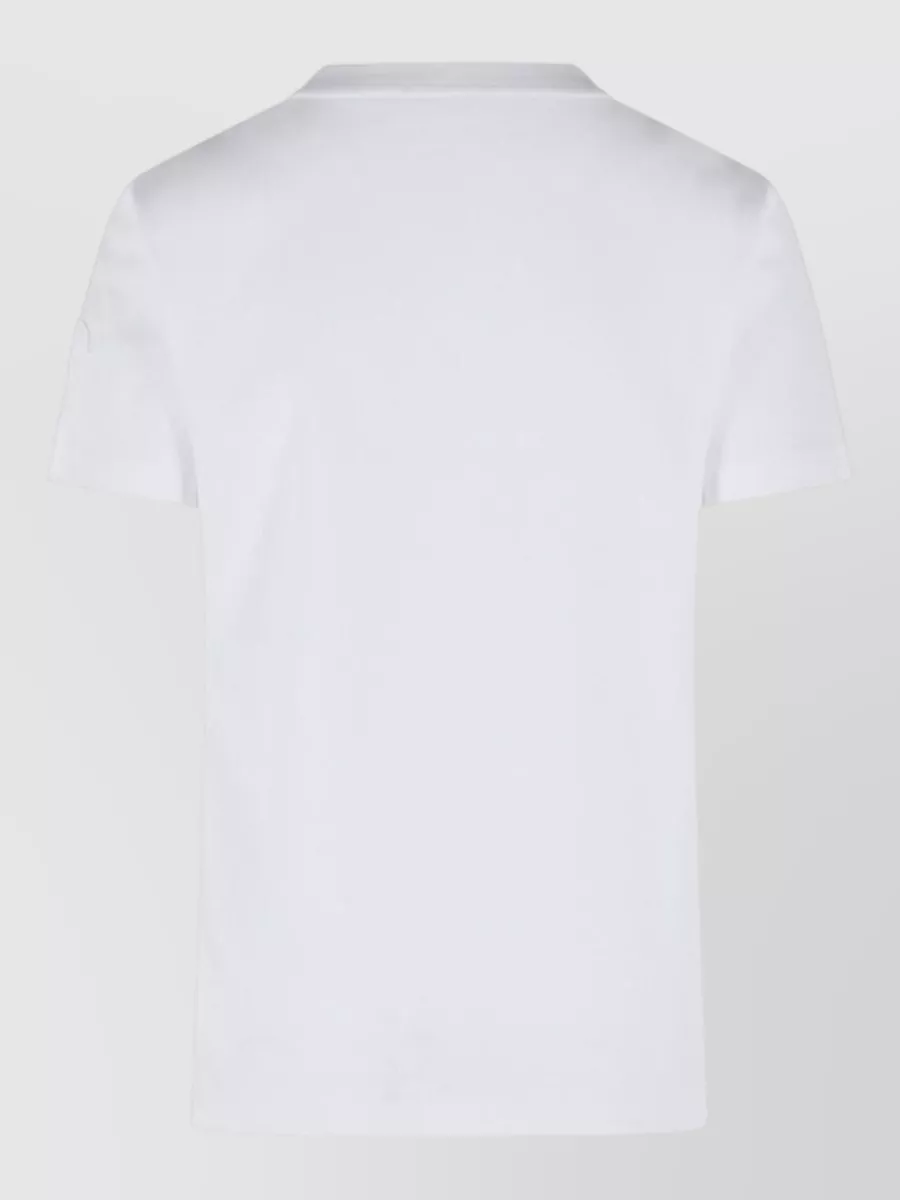 Moncler Logo Cotton T-Shirt Crew Neck Graphic