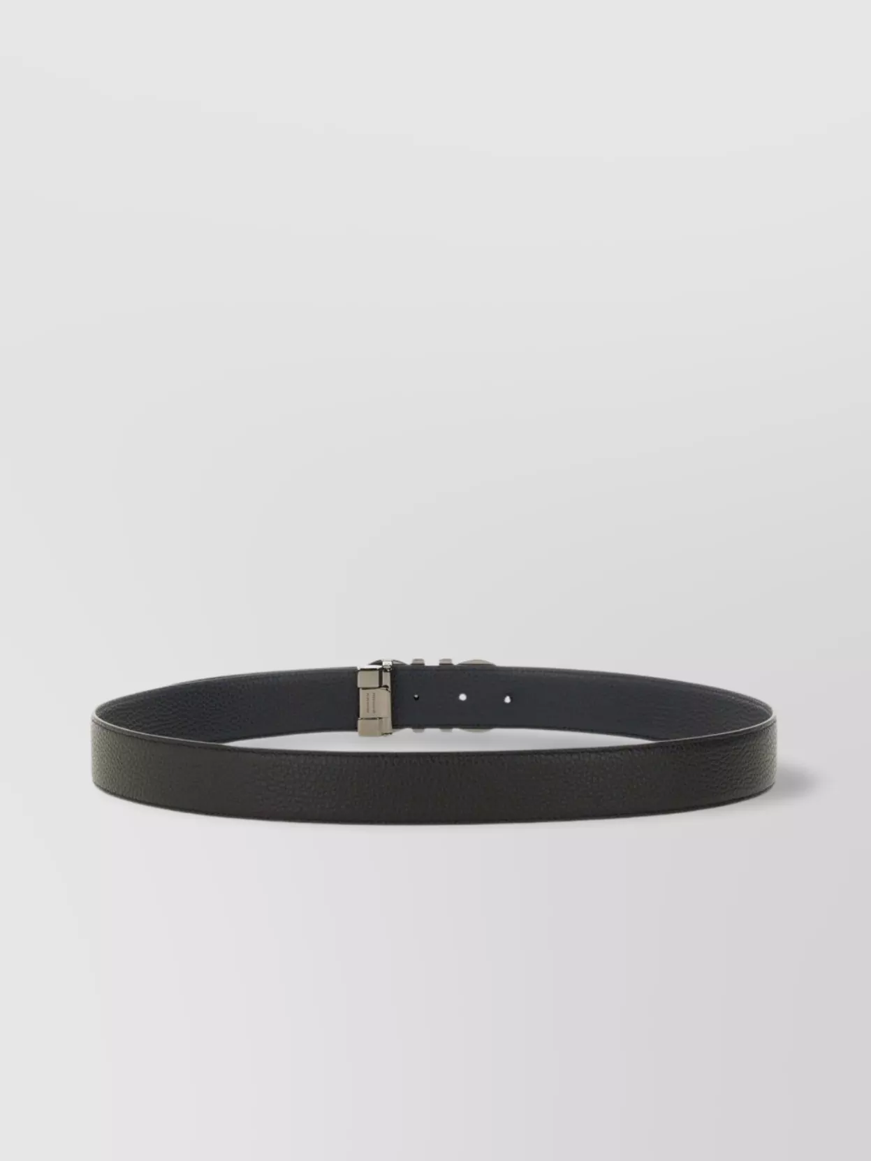 Ferragamo Adjustable Reversible Textured Buckle Belt