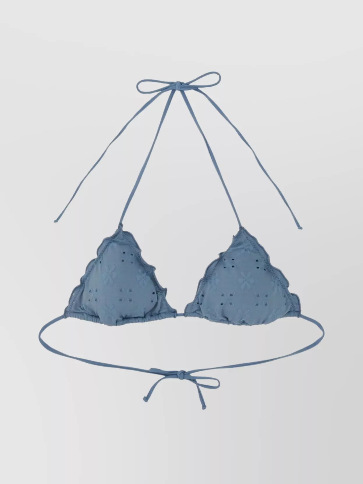 Mc2 Saint Barth Sangallo Sagittarius Miami Bikini Top In Blue