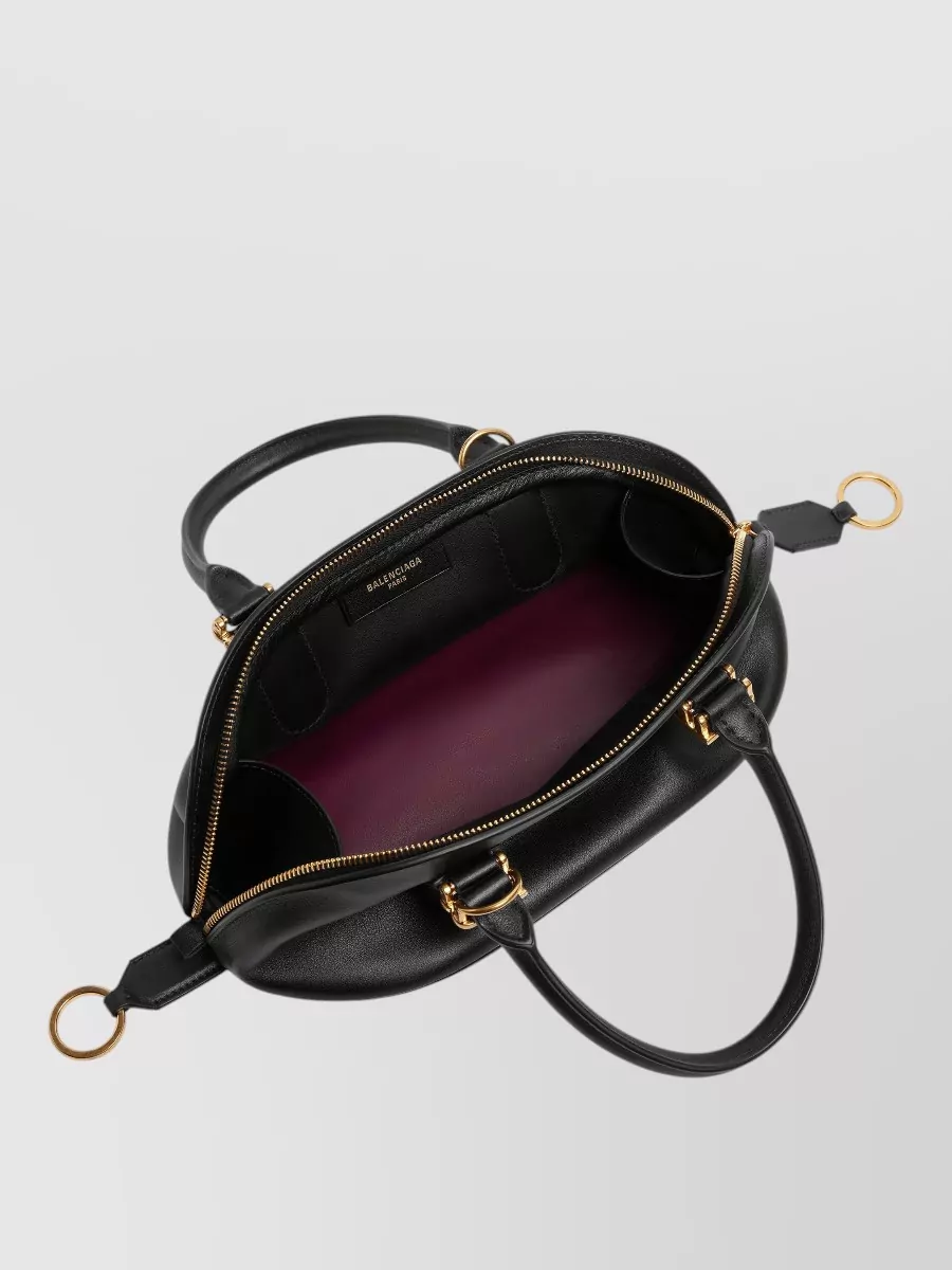 Balenciaga Mini Smooth Leather Bowling Shoulder Bag
