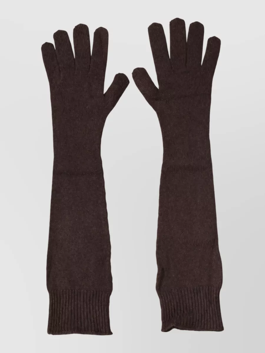 Dolce&Gabbana cashmere knitted elbow-length mitten gloves