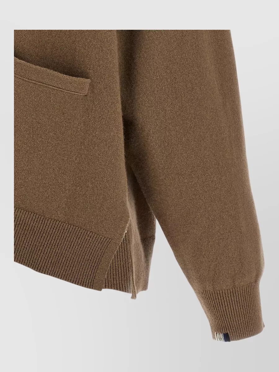 Extreme Cashmere Cashmere Oversized Ribbed V-Neck Cardigan