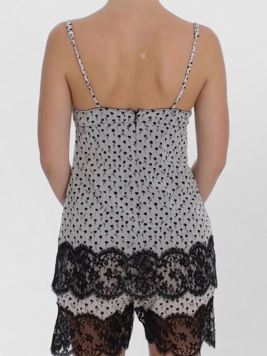Dolce&Gabbana Silk Lace Babydoll Top
