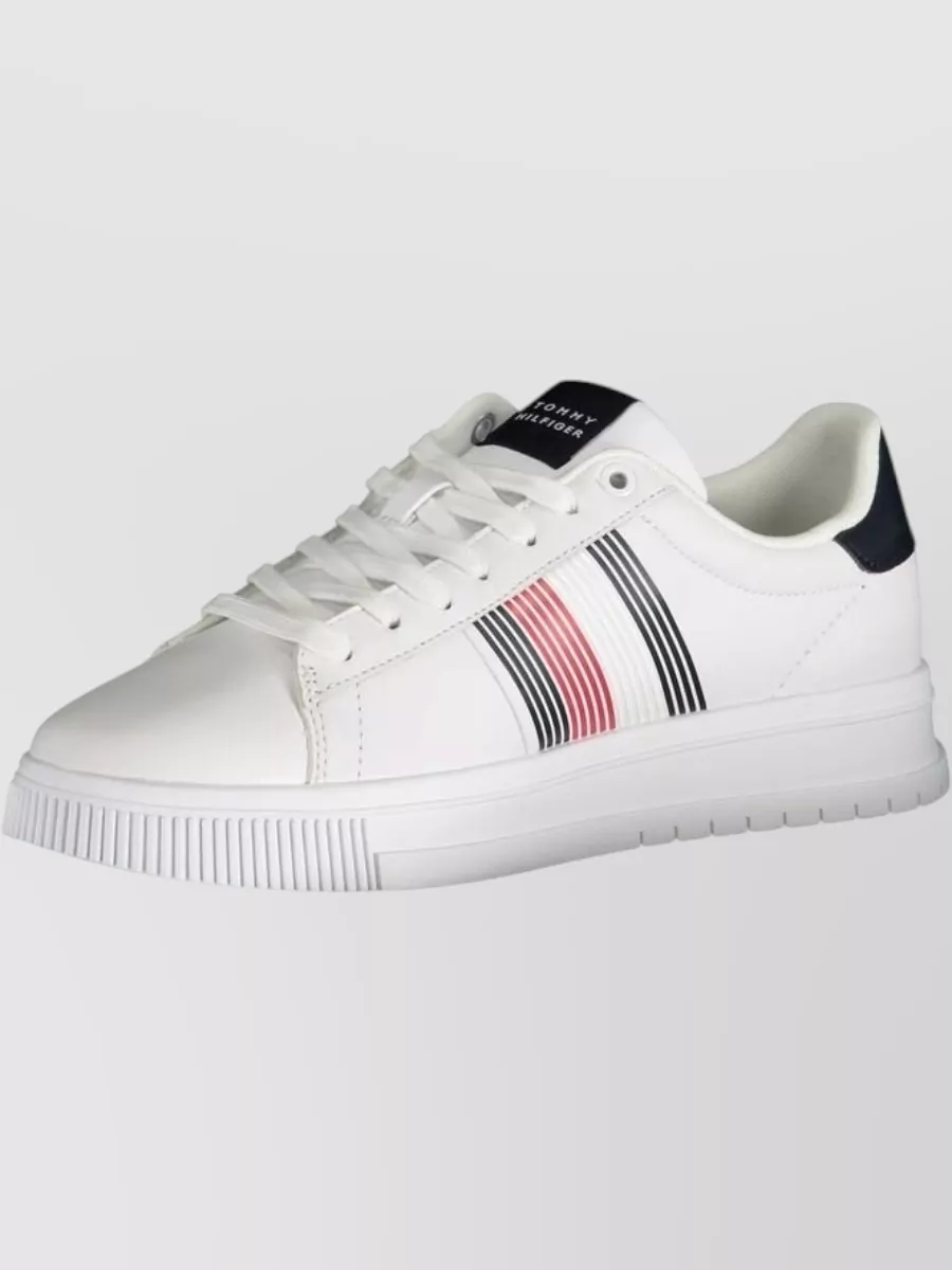 Tommy Hilfiger Synthetic Leather Lace-Up Sneakers