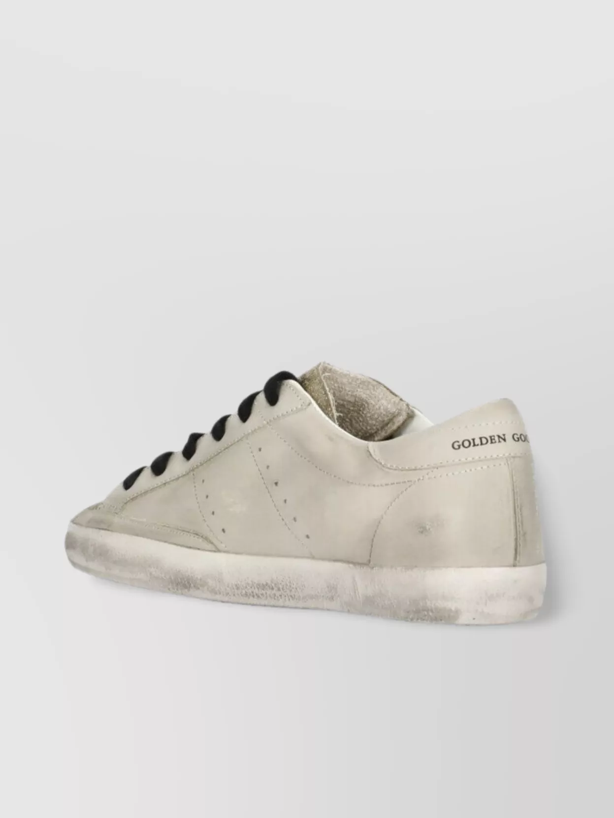 Golden Goose Women Super Star Leather Upper Glitter Toe And Tongue Leather Heel Leopard Horsy Star In White