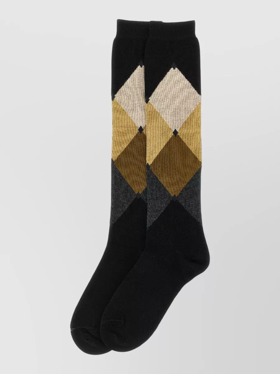 Ballantyne Ribbed Knee-Length Socks