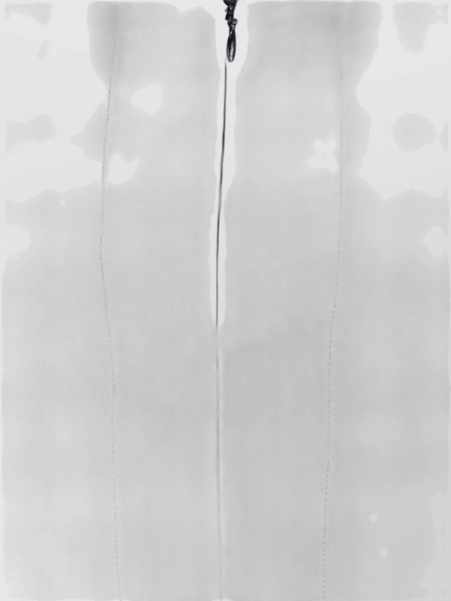 Jil Sander Black Midi Straight Skirt