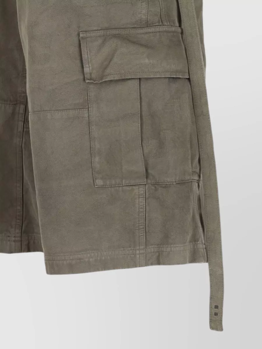 Fendi Cotton Mid-Rise Wide-Leg Cargo Trousers