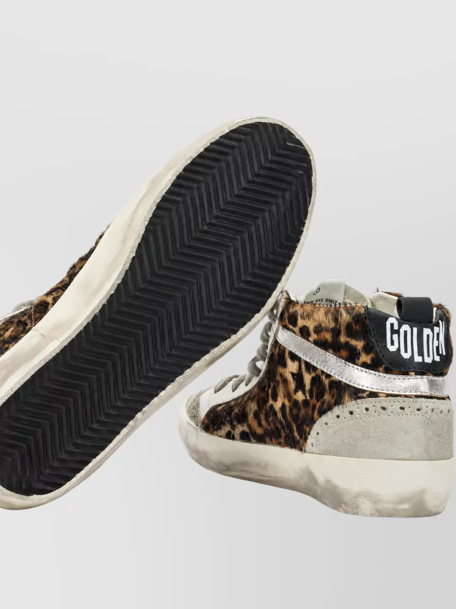 Golden Goose Leather Mid Star High-Top Sneakers
