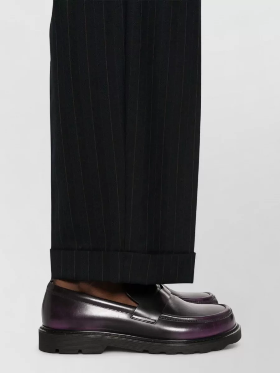 Miu Miu High-Rise Pinstripe Wool Tailored Trousers