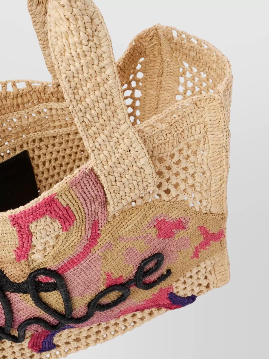 Chloé Summer Banana Raffia Tote Bag