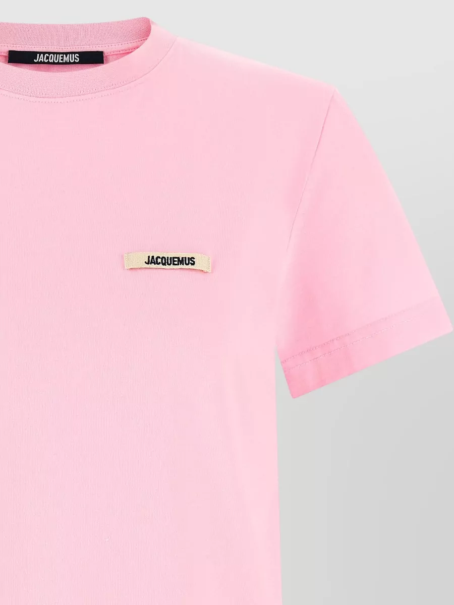 Jacquemus Gros Grain Signature Short Sleeve Crewneck T-Shirt