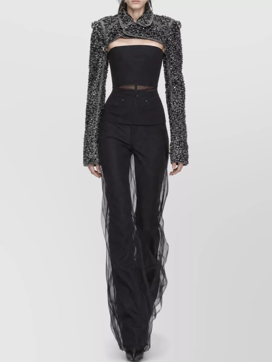 Rick Owens Nylon Bootcut Trousers