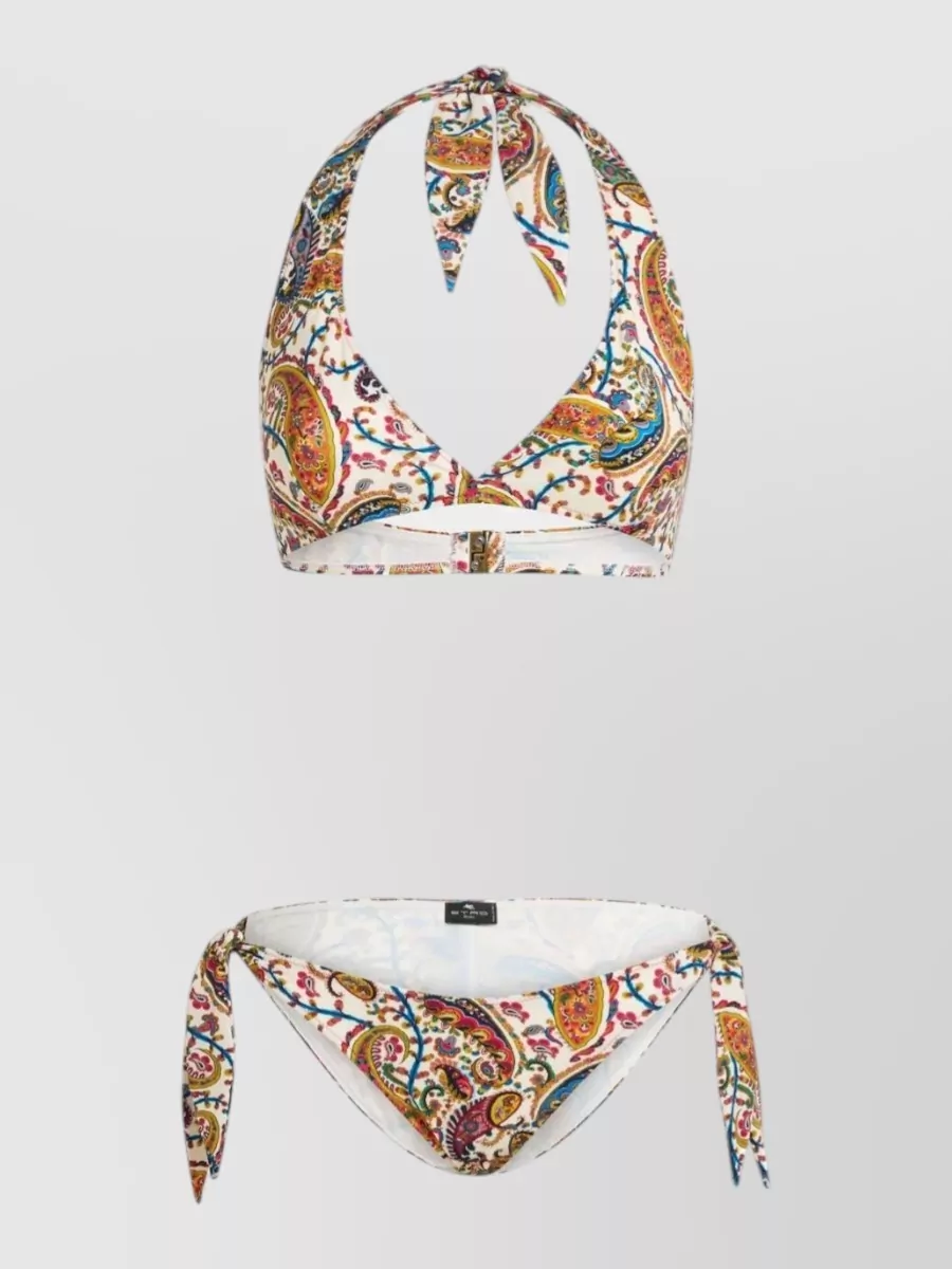 Etro printed halterneck bikini