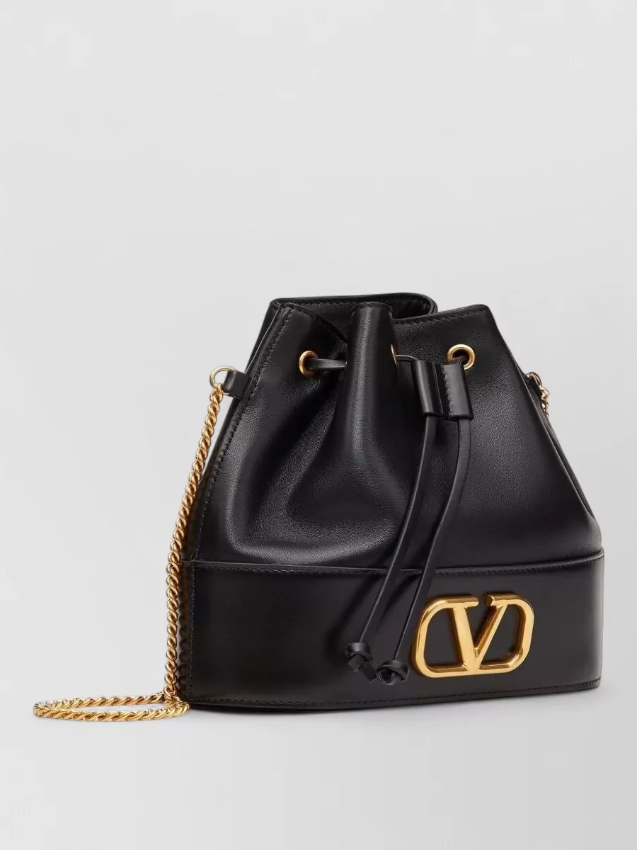 Valentino Garavani Vlogo Signature Mini Leather Bucket Bag