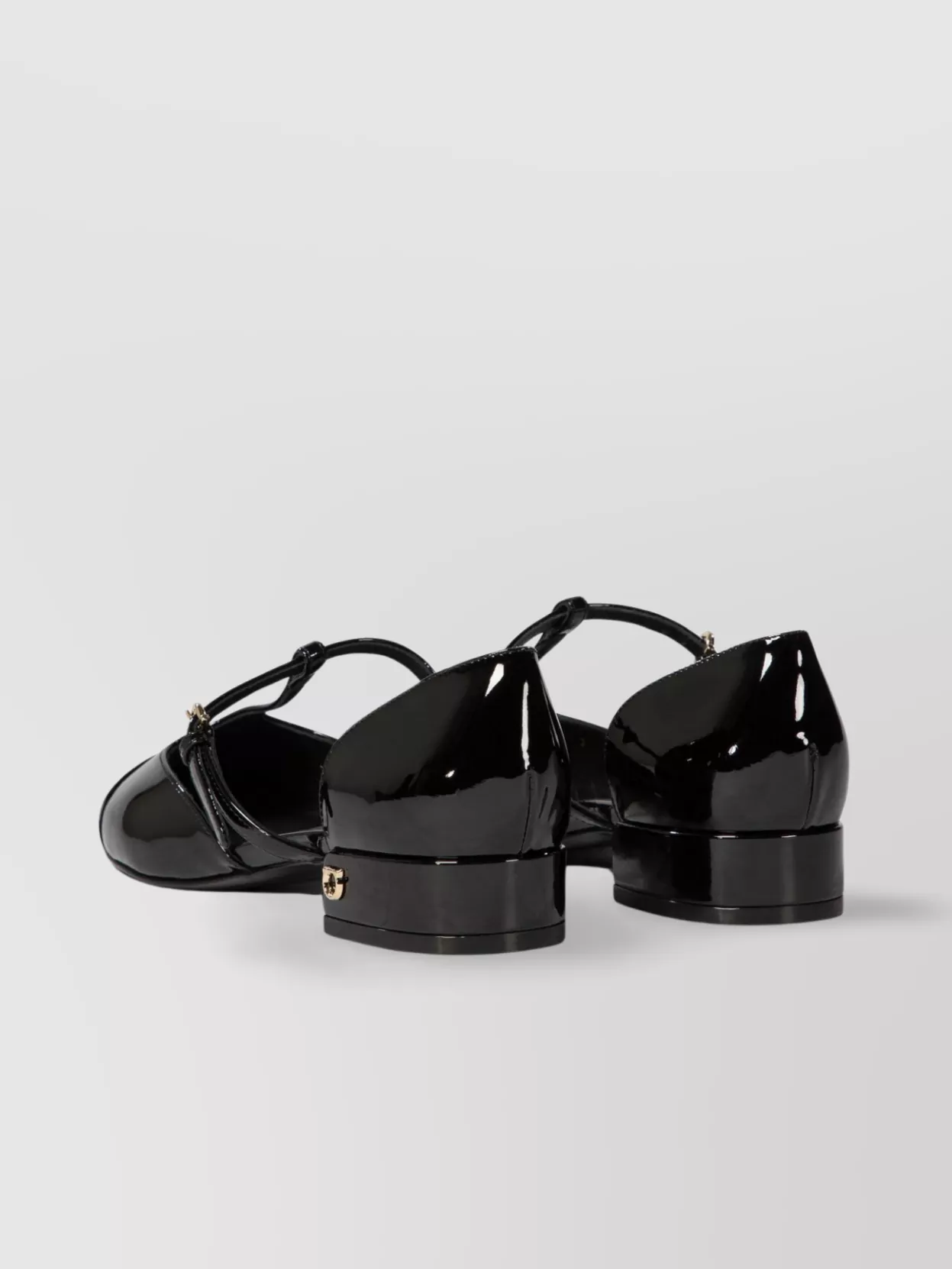 FERRAGAMO "LINETTE" BLOCK HEEL BALLET FLATS