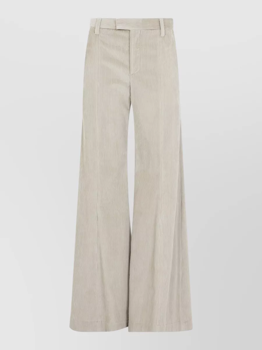 Brunello Cucinelli corduroy high-rise wide-leg trousers