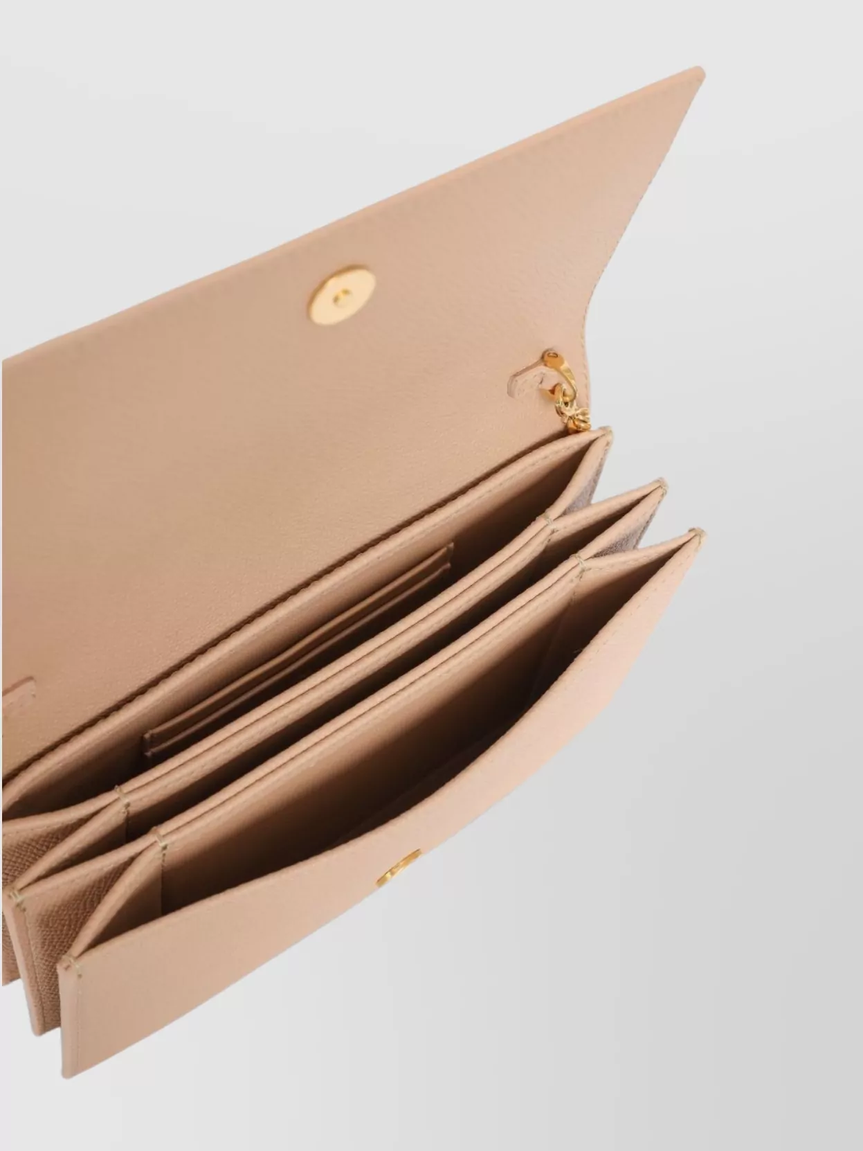 Valentino Garavani Signature Leather Chain Wallet