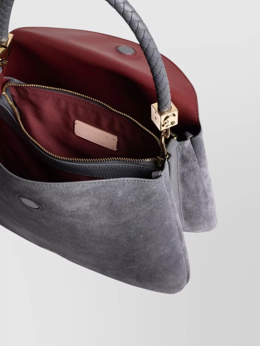 Coccinelle Suede Leather Shoulder Bag