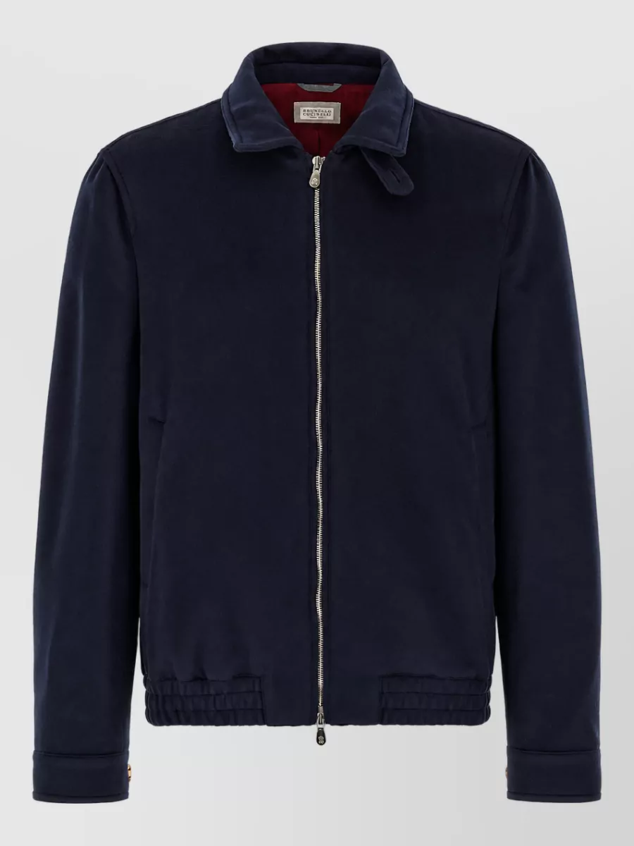 Brunello Cucinelli wool bomber jacket