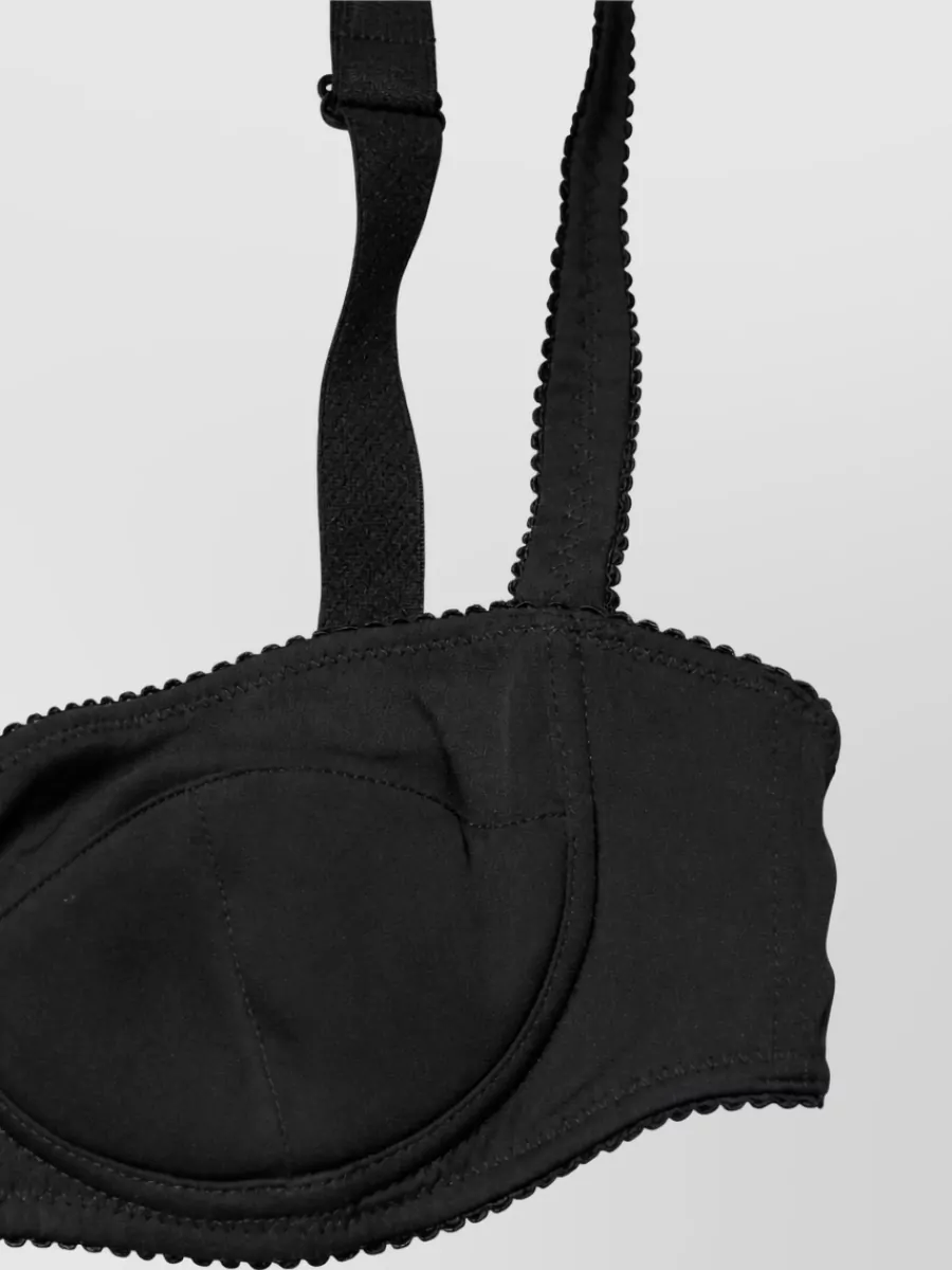 Dolce&Gabbana Silk Underwire Balconette Bikini Top