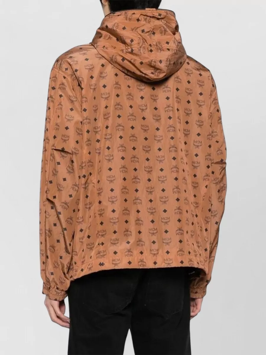 Mcm Printed Nylon Oversized Jacket