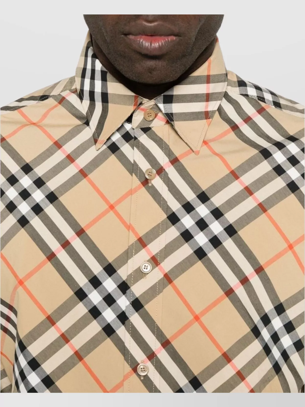Burberry Regular Fit Check Cotton Shirt