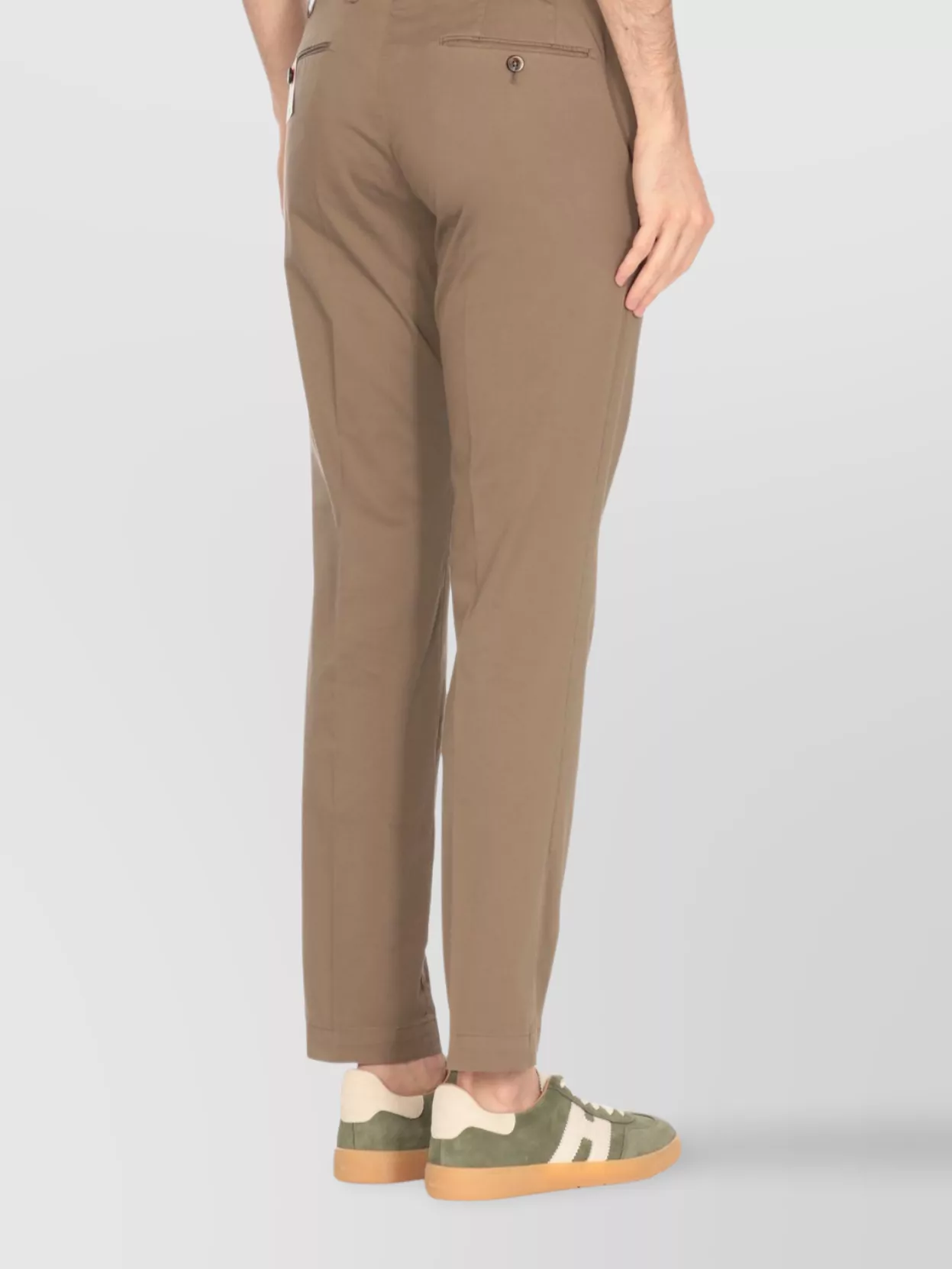 Pt Torino Straight Cotton Trousers Pockets