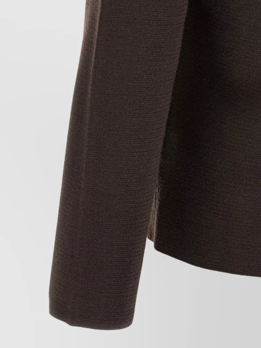 Zanone Virgin Wool Knit Shirt Jacket