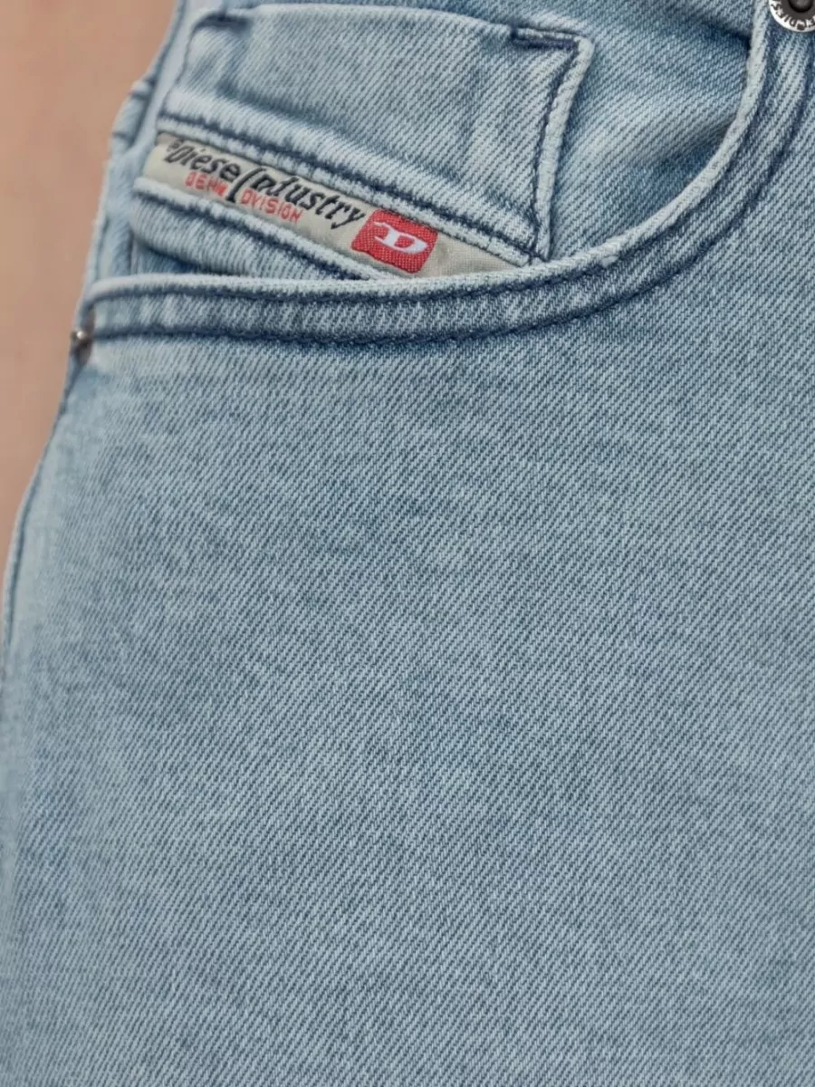 Diesel Wide Leg Trousers Belt Loops Five Pockets